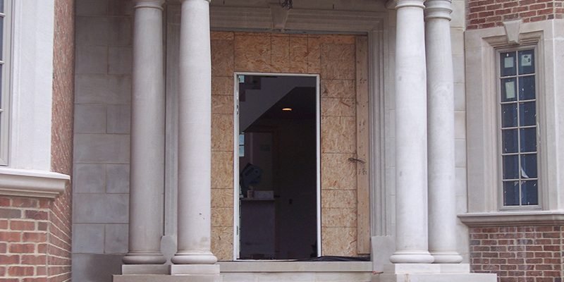 Limestone Porch Pillars